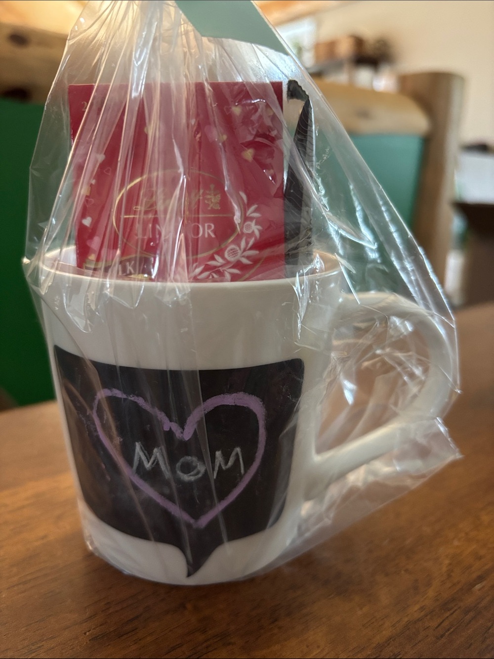 Pier 1 White Coffee Cup Chalkboard with Chalk